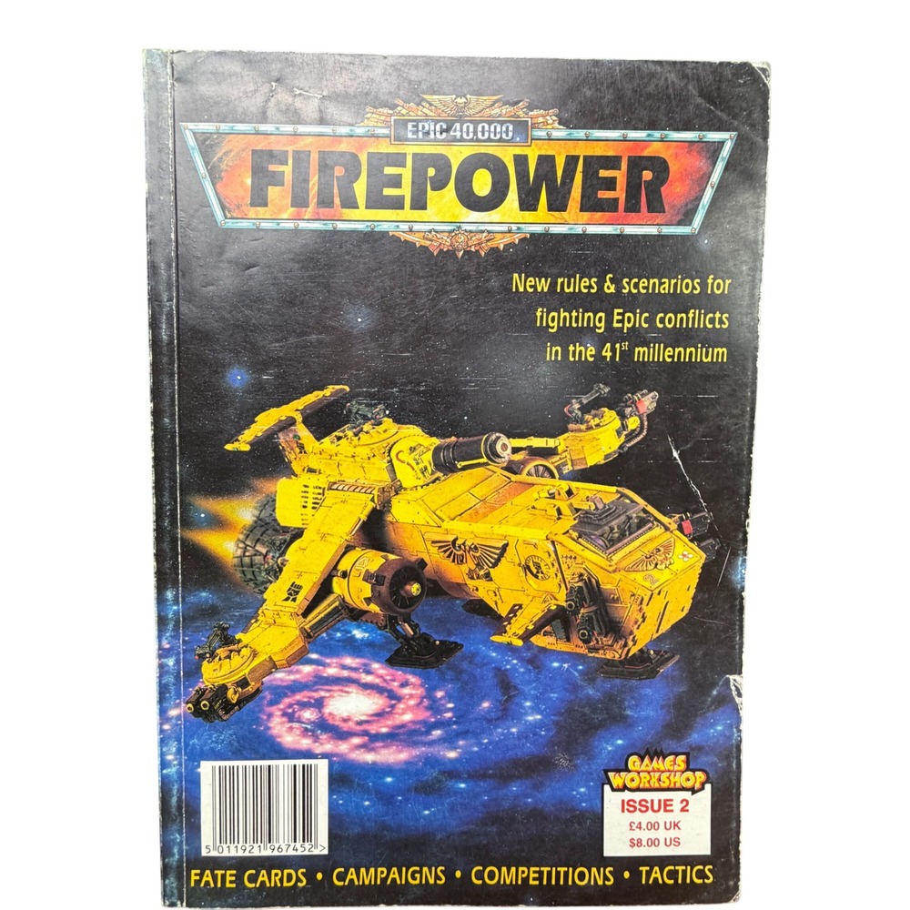 Games Workshop Firepower Issue 2 Magazine Epic 40,000 Rules Vintage 1998 GW Rare